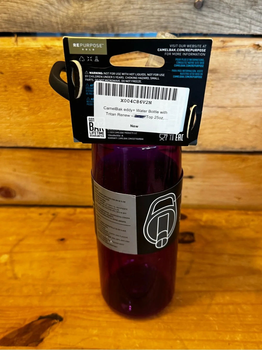 CamelBak Eddy+ 25 oz Tritan Renew Water Bottle – Purple/Pink